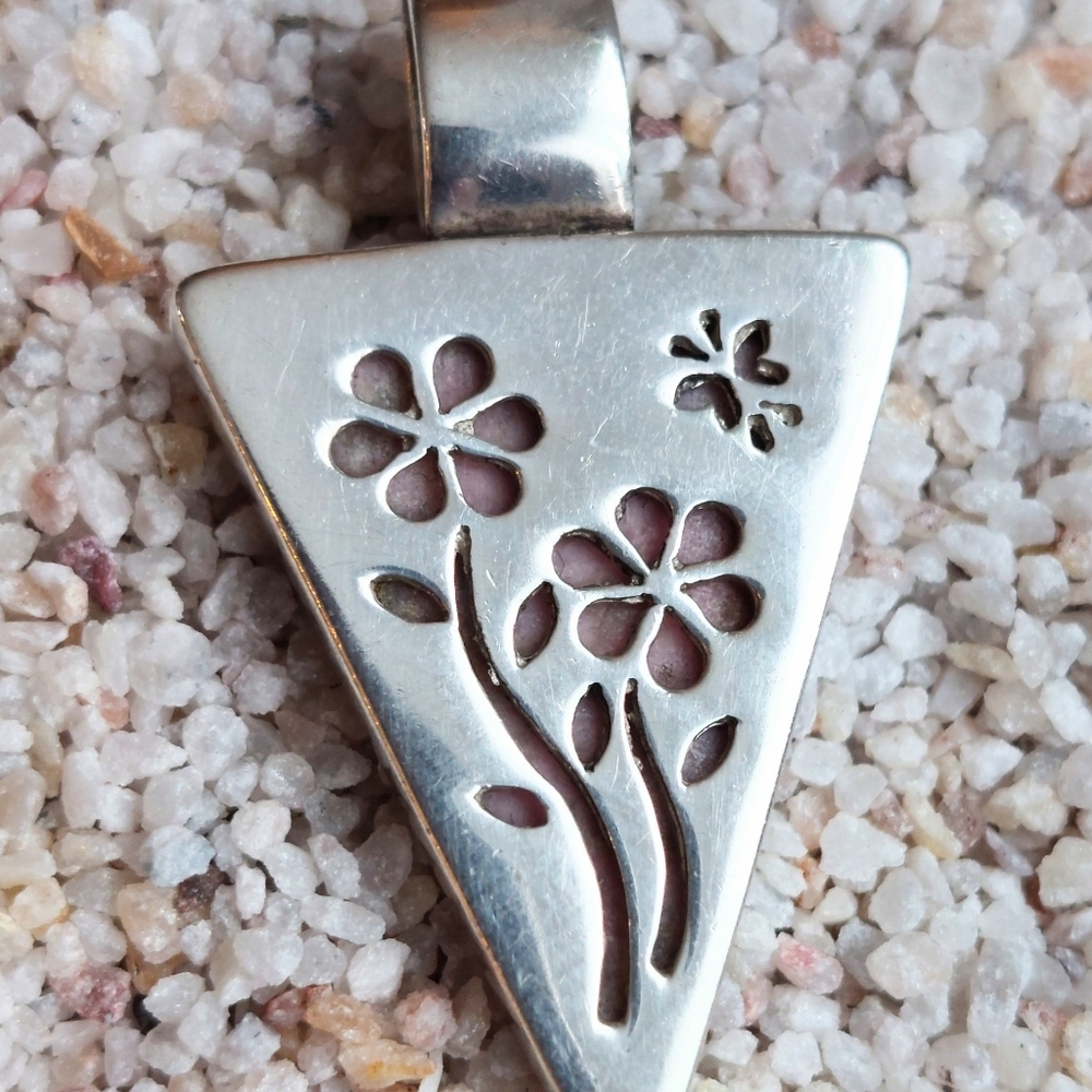 Double sided Triangle shaped Pendant